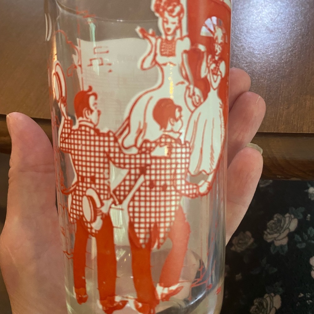 Vintage Hazel Atlas Song Glass “Goodnight, ladies” - Picture 4 of 12